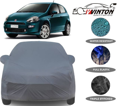 V VINTON Car Cover For Fiat Grande Punto (With Mirror Pockets)(Grey)