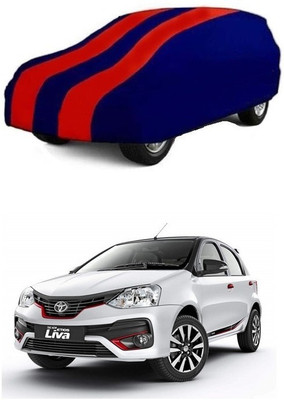 prajapati Car Cover For Toyota Etios Liva 1.2 VX Dual Tone Petrol (Without Mirror Pockets)(Red, Blue)