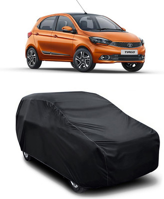 MoTRoX Car Cover For Tata Tiago (Without Mirror Pockets)(Black)