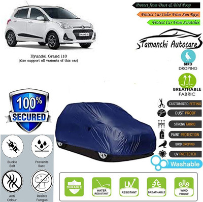 Tamanchi Autocare Car Cover For Hyundai Grand i10(Blue)