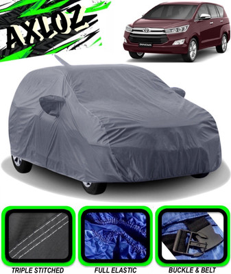 AXLOZ Car Cover For Toyota Innova Crysta (With Mirror Pockets)(Grey)
