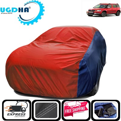 UDGHA Car Cover For Skoda Yeti (Without Mirror Pockets)(Red, Blue)