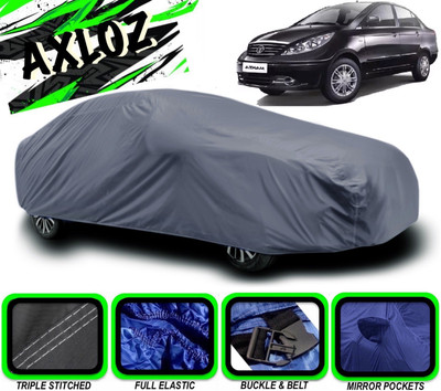 AXLOZ Car Cover For Tata Manza (With Mirror Pockets)(Grey)