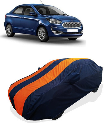 Coxtor Car Cover For Ford Figo Aspire Trend Petrol (With Mirror Pockets)(Orange)