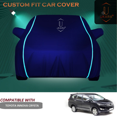 Ukara Car Cover For Toyota Innova Crysta (With Mirror Pockets)(Blue)