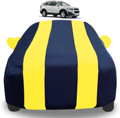 Auto Hub Car Cover For Chevrolet Captiva (With Mirror Pockets)(Yellow)