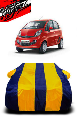 J S R Car Cover For Tata Nano Genx (With Mirror Pockets)(Yellow, Blue)