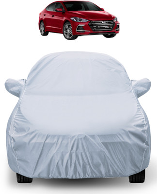 Auto Hub Car Cover For Hyundai Elantra (With Mirror Pockets)(Silver)