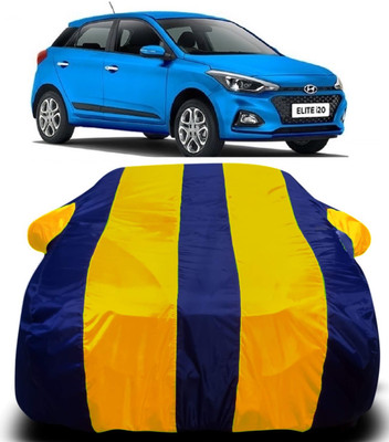 AXLOZ Car Cover For Hyundai Elite i20 (With Mirror Pockets)(Multicolor)