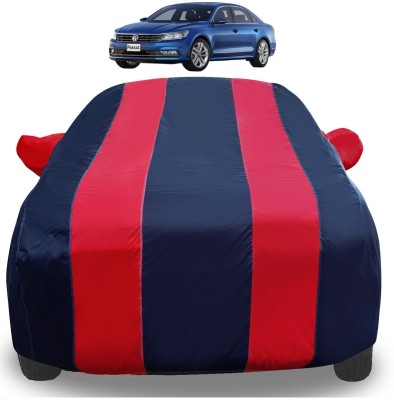 Auto Hub Car Cover For Volkswagen Passat (With Mirror Pockets)(Red)