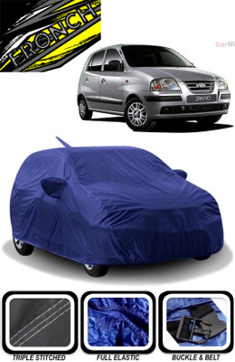 FRONCH Car Cover For Hyundai Santro, Santro Xing (With Mirror Pockets)(Blue)
