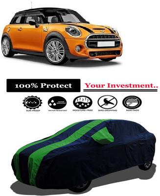 Amexride Car Cover For Mini Cooper 3 DOOR Cooper S (With Mirror Pockets)(Green)