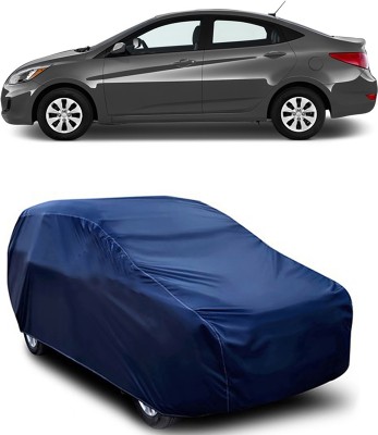 YUNEIK Car Cover For Hyundai Accent (Without Mirror Pockets)(Blue)