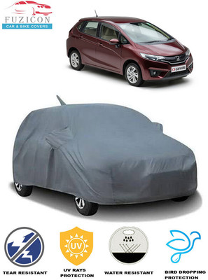 FUZICON Car Cover For Honda Jazz (With Mirror Pockets)(Grey)