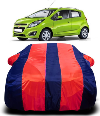 AXLOZ Car Cover For Chevrolet Beat (With Mirror Pockets)(Multicolor)