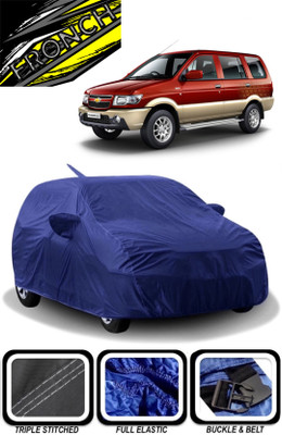 FRONCH Car Cover For Chevrolet Tavera, Tavera 8 Seater (With Mirror Pockets)(Blue)