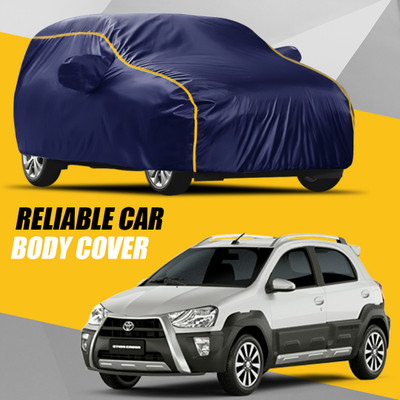 KULTEX Car Cover For Toyota Etios Cross (With Mirror Pockets)(Multicolor)