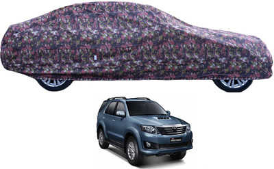 MOCKHE Car Cover For Toyota Fortuner Old (With Mirror Pockets)(Green)