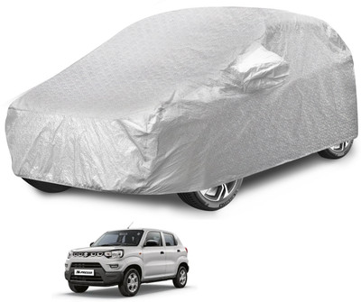 MOCKHE Car Cover For Maruti S-Presso (With Mirror Pockets)(Silver)