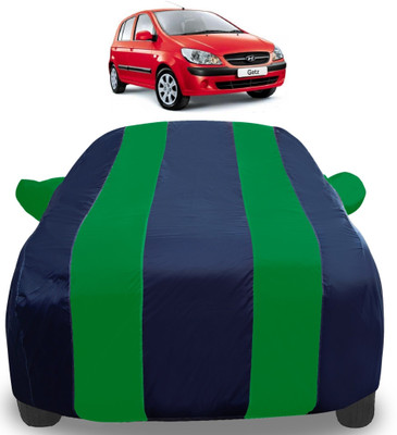 Auto Hub Car Cover For Hyundai Getz (With Mirror Pockets)(Green)