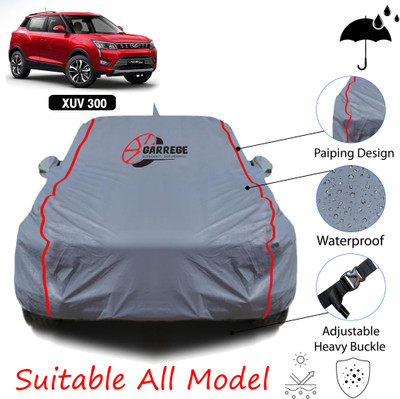 GARREGE Car Cover For Mahindra XUV 300 (With Mirror Pockets)(Grey, For 2019, 2020, 2021, 2022, 2023, 2024 Models)