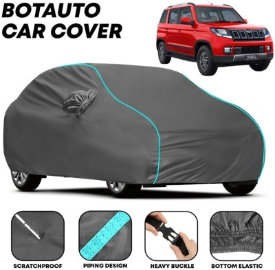 BOTAUTO Car Cover For Mahindra TUV300, Universal For Car (With Mirror Pockets)(Grey, For 2010, 2011, 2012, 2013, 2014, 2015, 2016, 2017, 2018, 2019, 2020, 2021, 2022, 2023 Models)