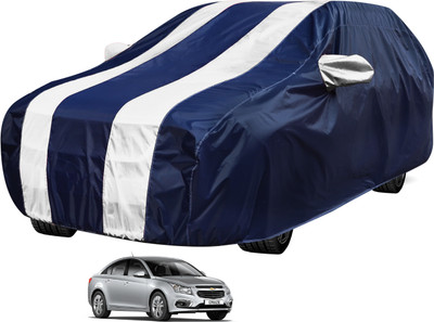 Auto Hub Car Cover For Chevrolet Cruze (Without Mirror Pockets)(Black, White)