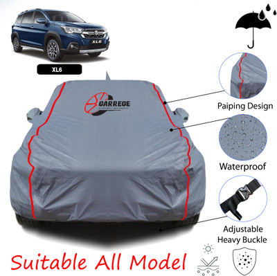 GARREGE Car Cover For Maruti Suzuki XL6 (With Mirror Pockets)(Grey, For 2019, 2020, 2021, 2022, 2023, 2024, 2025 Models)