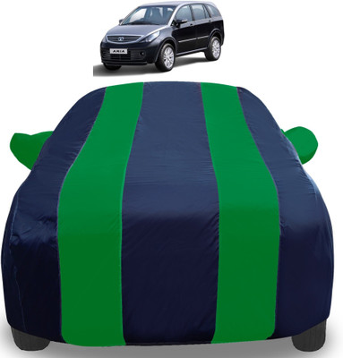 Auto Hub Car Cover For Tata Aria (With Mirror Pockets)(Green)