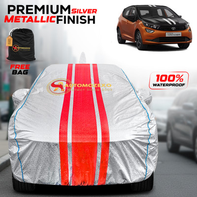 AUTOMOZEXO Car Cover For Tata ALTROZ RACER (With Mirror Pockets)(Silver)