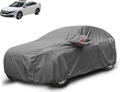Auto Hub Car Cover For Honda Civic (With Mirror Pockets)(Grey)
