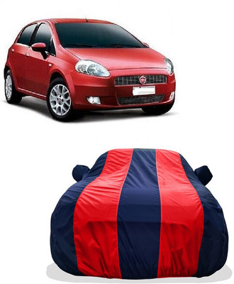 Tricway Car Cover For Fiat Punto Grande 1.4 (With Mirror Pockets)(Red)