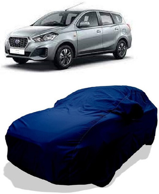 Coxtor Car Cover For Datsun Go Plus A Petrol (With Mirror Pockets)(Green)