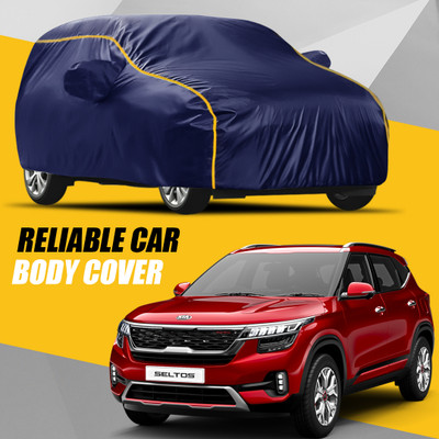 R Rayvin Star Car Cover For Kia SELTOS (With Mirror Pockets)(Multicolor)