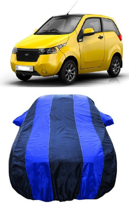 Wegather Car Cover For Mahindra e2o NXT (With Mirror Pockets)(Blue)