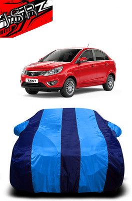 J S R Car Cover For Tata Zest Quadrajet 1.3 XM (With Mirror Pockets)(Blue)