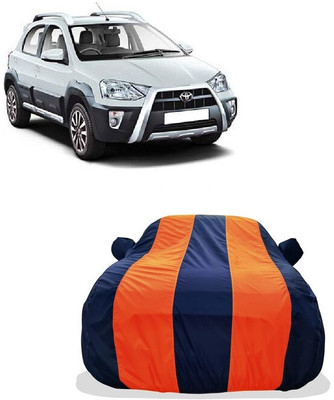 Tricway Car Cover For Toyota Etios Cross 1.4L GD Diesel (With Mirror Pockets)(Orange)