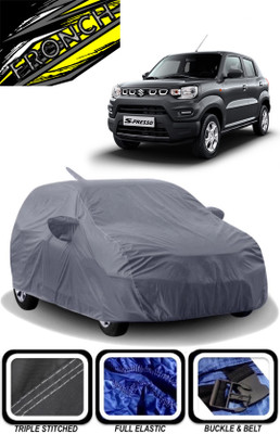 FRONCH Car Cover For Maruti Suzuki S-Presso (With Mirror Pockets)(Grey)
