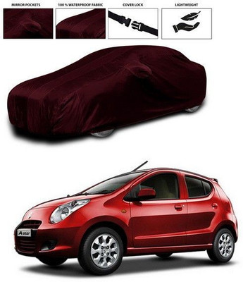 ANTHUB Car Cover For Maruti Suzuki Alto 800 (With Mirror Pockets)(Maroon)