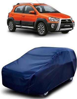 MoTRoX Car Cover For Toyota Etios Cross (Without Mirror Pockets)(Blue)