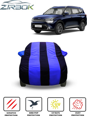 ZIRBOK Car Cover For Kia Carens (With Mirror Pockets)(Blue)