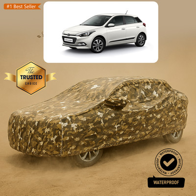 PAGORA Car Cover For Hyundai i20 Elite (With Mirror Pockets)(Yellow)