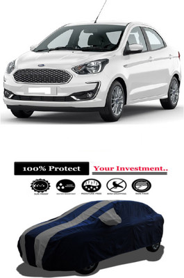 Amexride Car Cover For Ford Figo Aspire Titanium Automatic Petrol (With Mirror Pockets)(Grey)