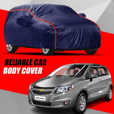 Swarish Car Cover For Chevrolet Sail UVA (With Mirror Pockets)(Multicolor)