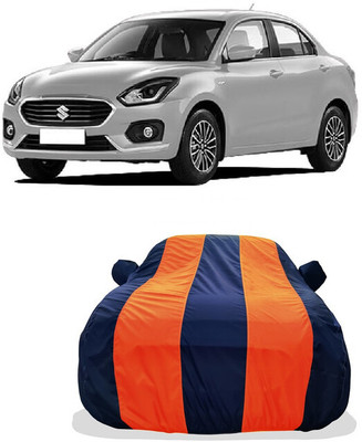 Tricway Car Cover For Maruti Suzuki Swift Dzire VXI (With Mirror Pockets)(Orange)