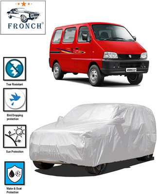 FRONCH Car Cover For Maruti Suzuki Eeco (With Mirror Pockets)(Silver)