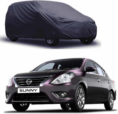 ROYAL AUTO MART Car Cover For Nissan Sunny (Without Mirror Pockets)(Grey)