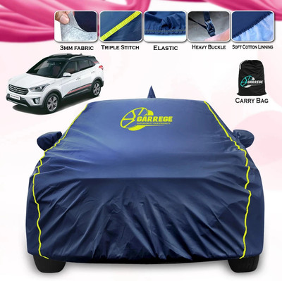 GARREGE Car Cover For Hyundai Creta (With Mirror Pockets)(Blue, For 2024, 2025 Models)