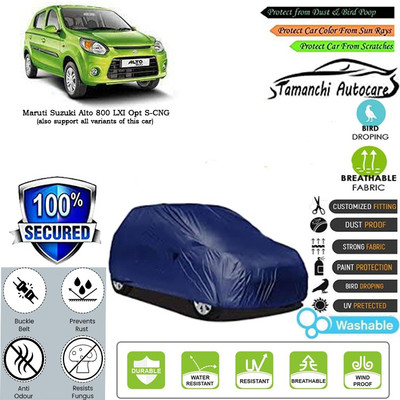 Tamanchi Autocare Car Cover For Maruti Suzuki Alto 800 LXI Opt S-CNG(Blue)