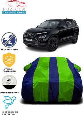FUZICON Car Cover For Tata Safari DICOR 2.2 EX 4x2 (With Mirror Pockets)(Green, Blue)